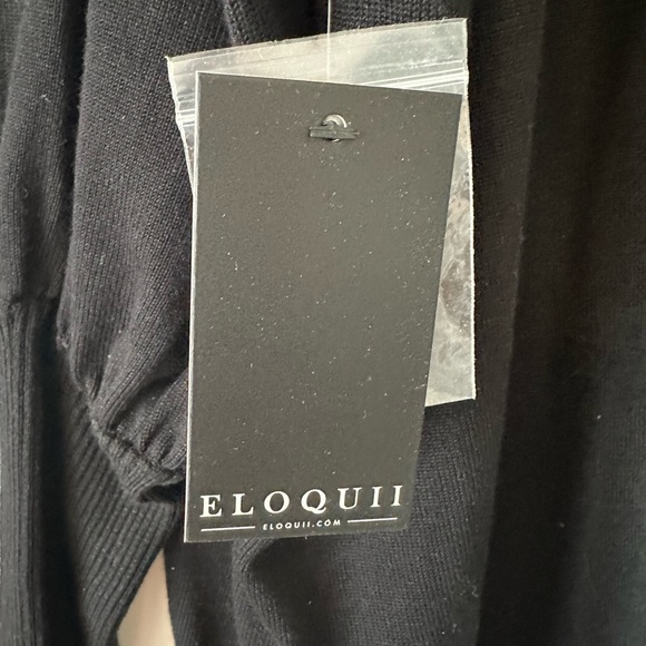 NWT ELOQUII Women’s Black Button Sweater Plus Size 26/28 - Picture 4 of 5